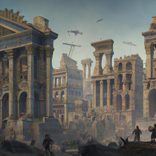 Epic Cinematic Rome: Digital Matte Painting