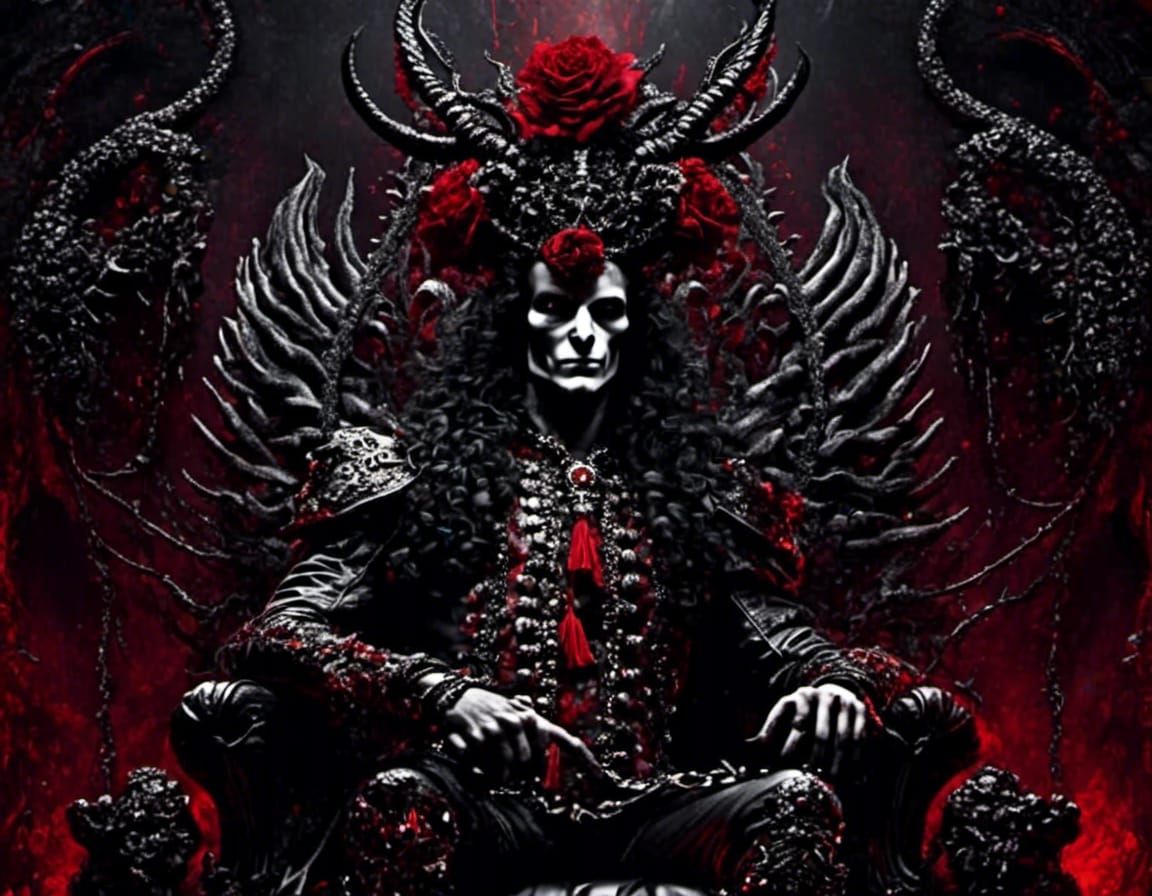 Azazeal, king of the Nephilim, on his throne