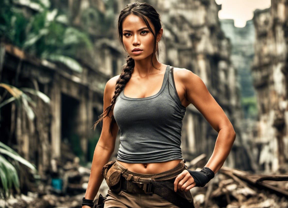 Lara Croft Inspired Indonesian Adventurer