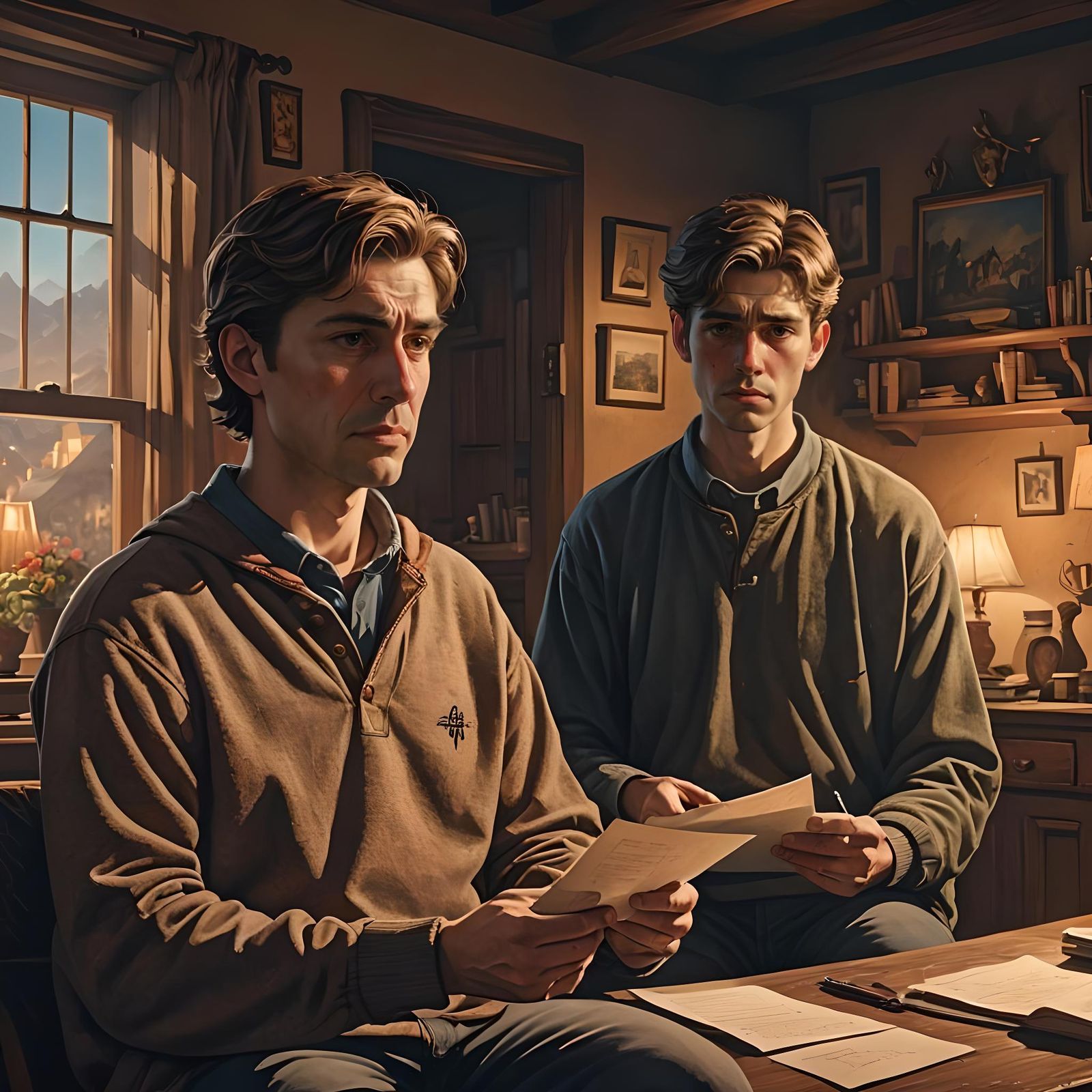 Father and Son: An Emotional Matte Painting