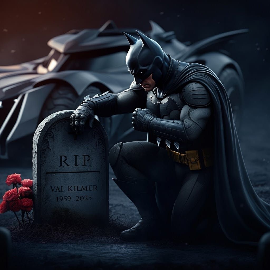 Somber Tribute to Val Kilmer in Hyperrealistic Digital Art