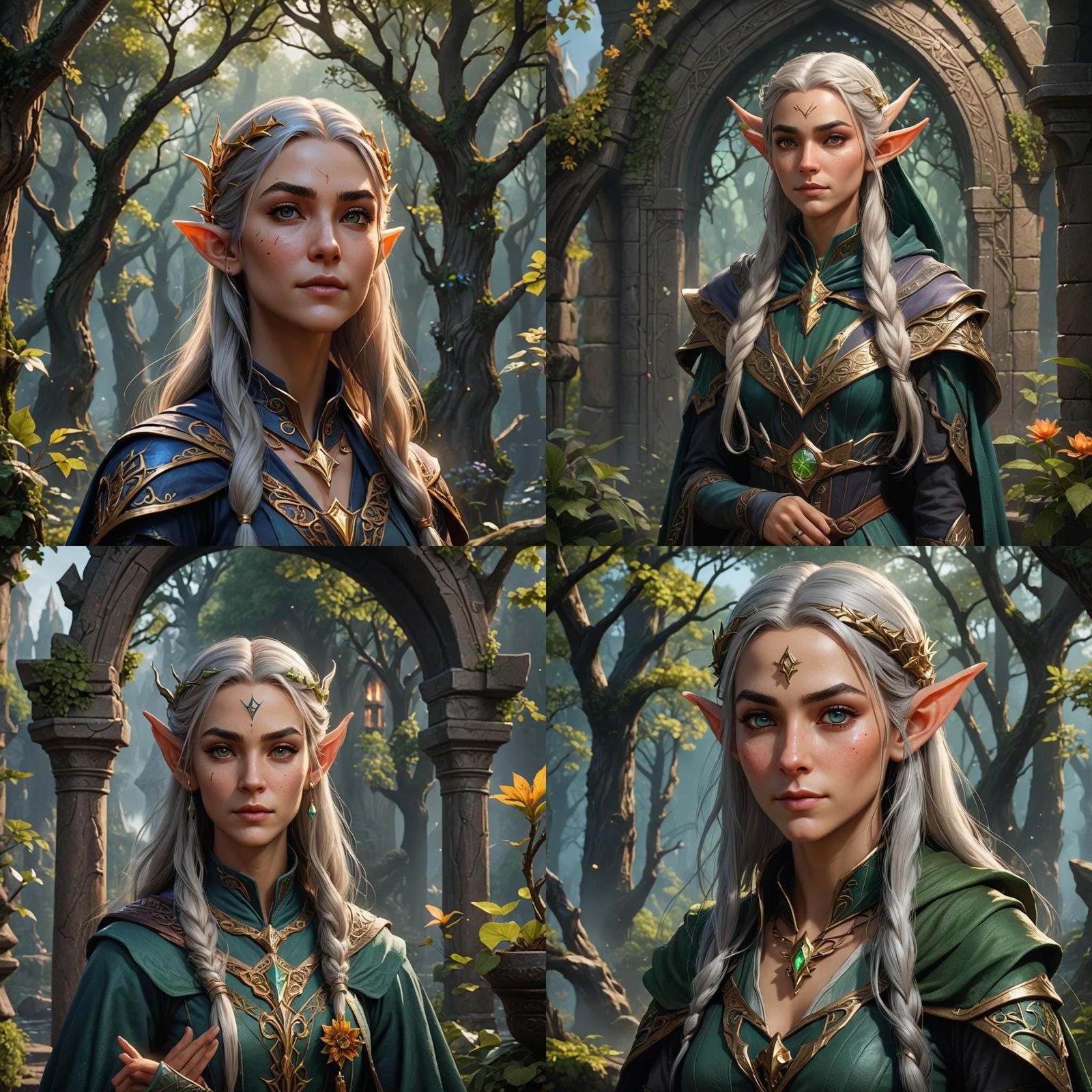 Elven Wizard Portrait: Detailed Fantasy Art