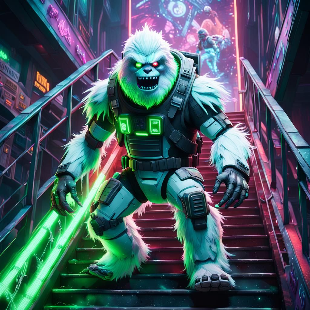 Abominable Snowman's Elfpunk Technocybernetic Descent