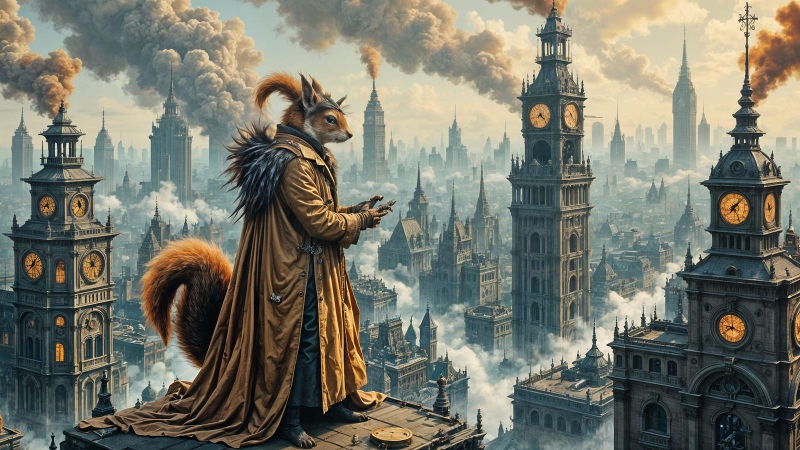 “The city was waking up, and the sky was already gray with pollution. I came up here to think about a dame: Kandy Lion...