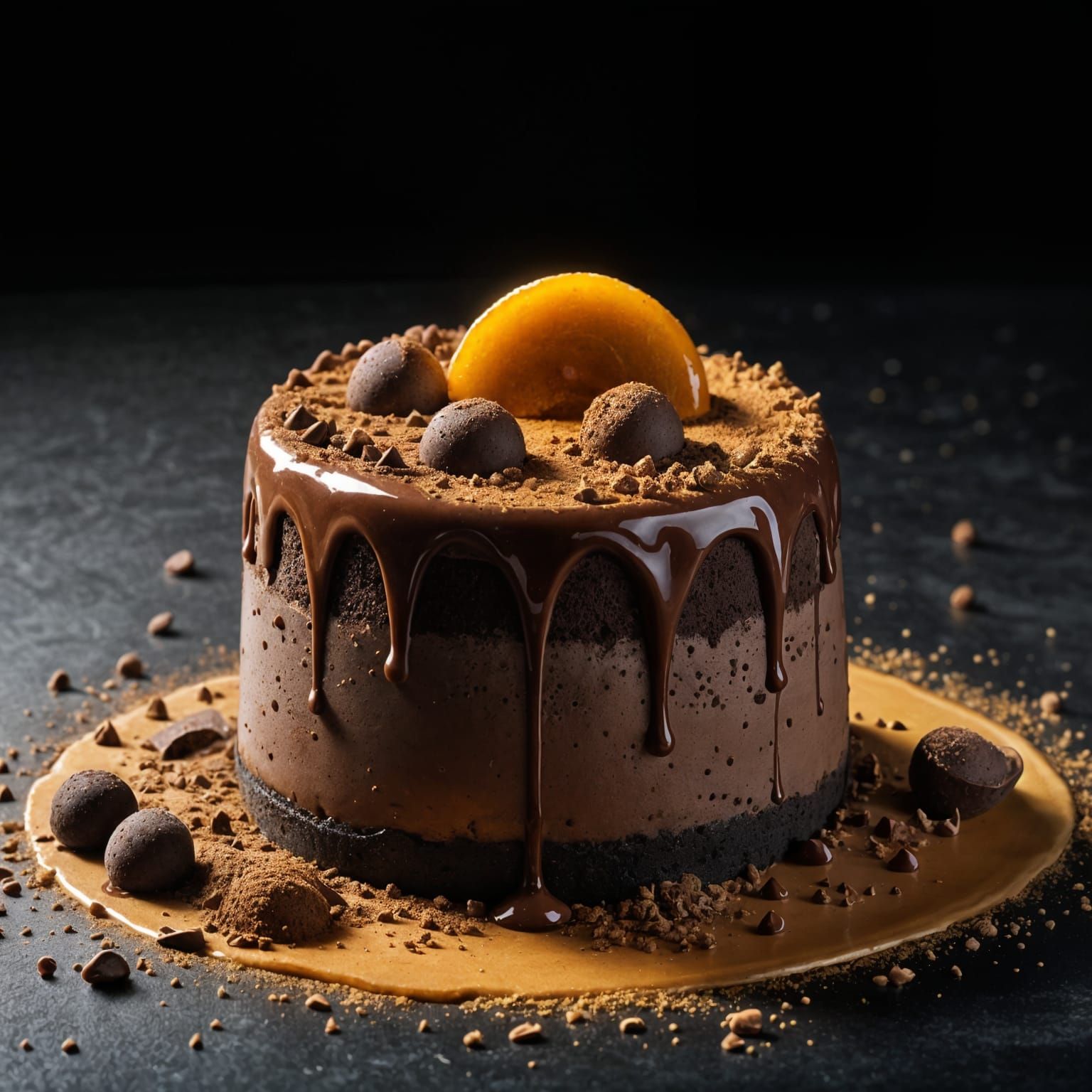 Lunar Eclipse Chocolate Mousse Dessert