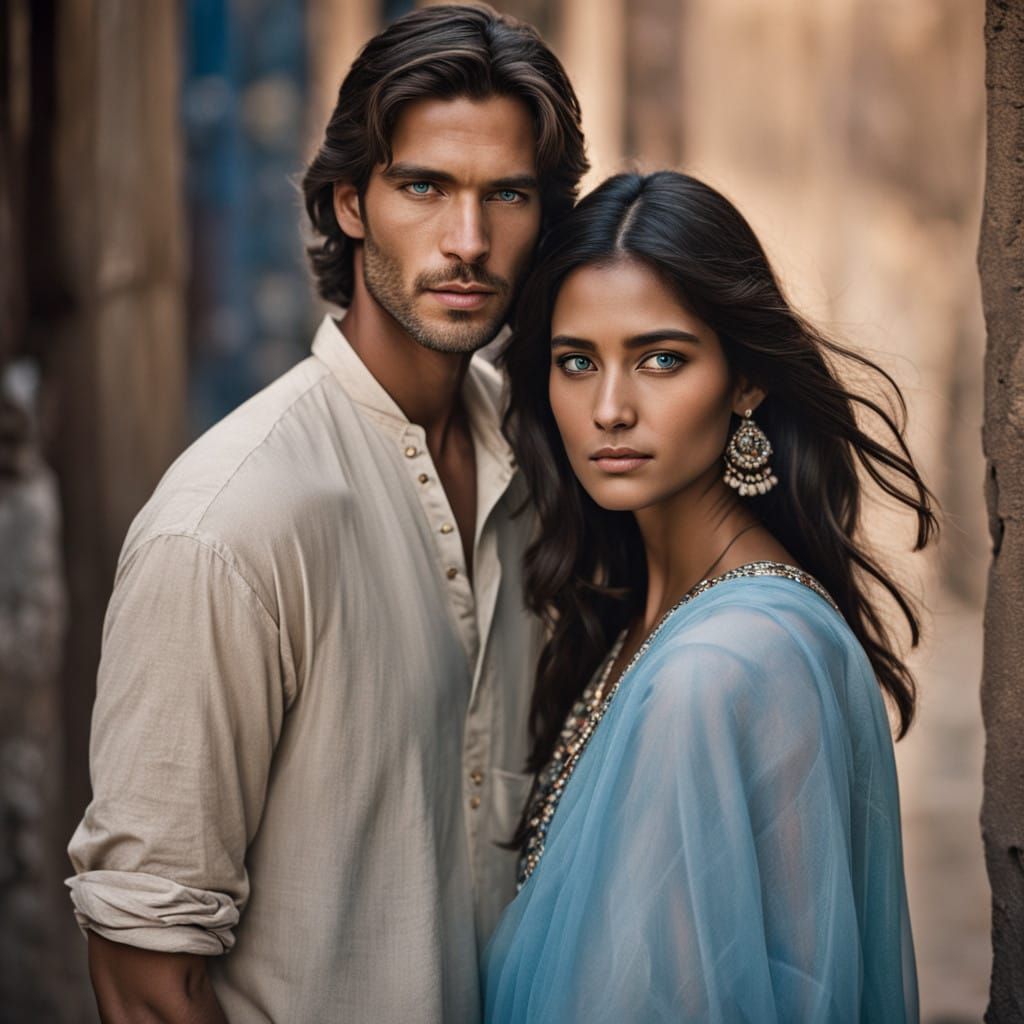 Hyper-Realistic Portraits of Youthful Royalty in a Studio Se...