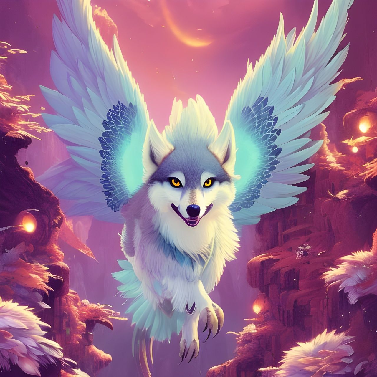 Wolf + bird hybrid (can you name it?)