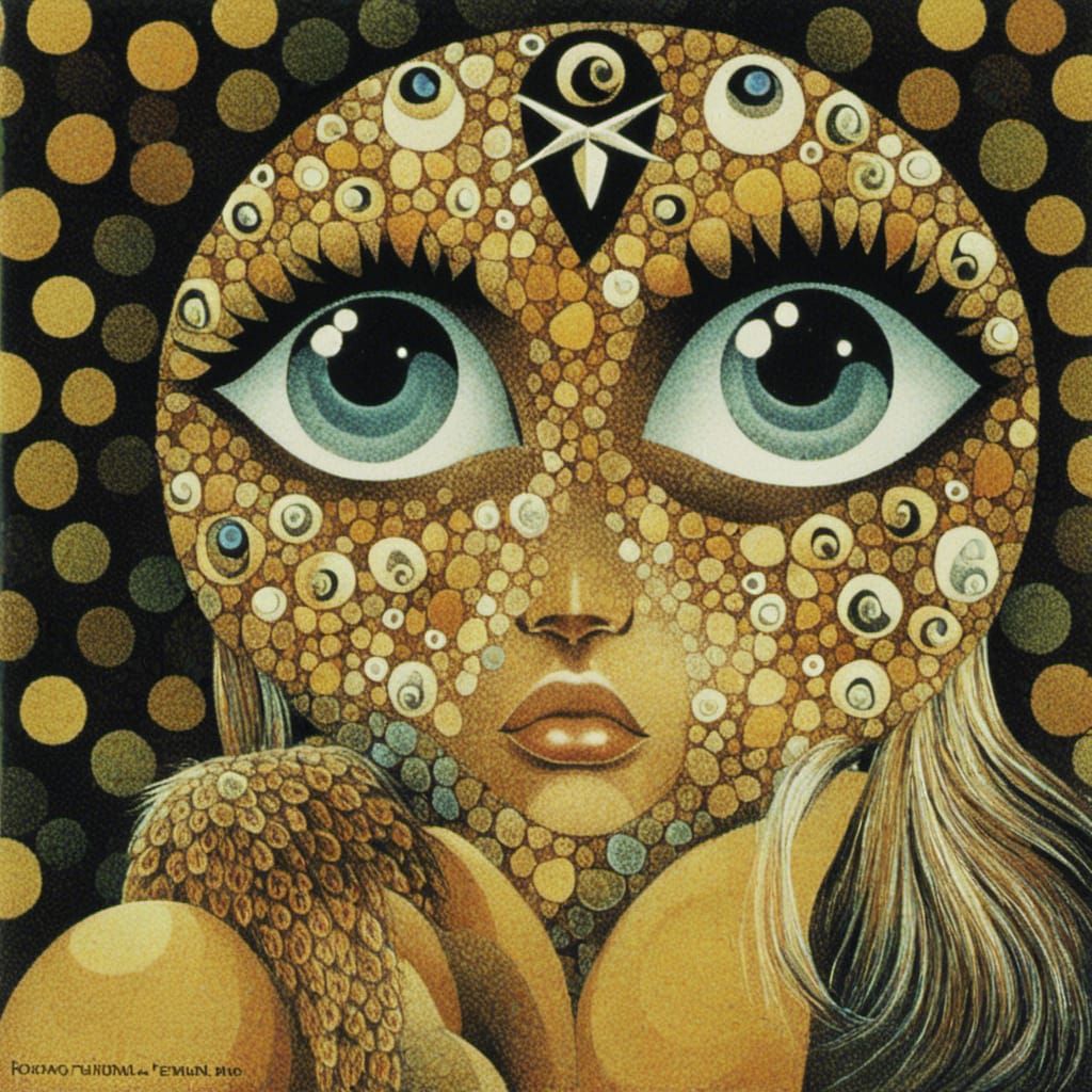 Human Eye with Cat-like Features