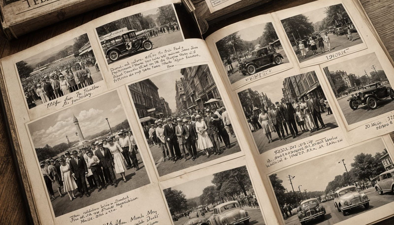 Vintage Photo Album: 1920s Family Outings and City Views