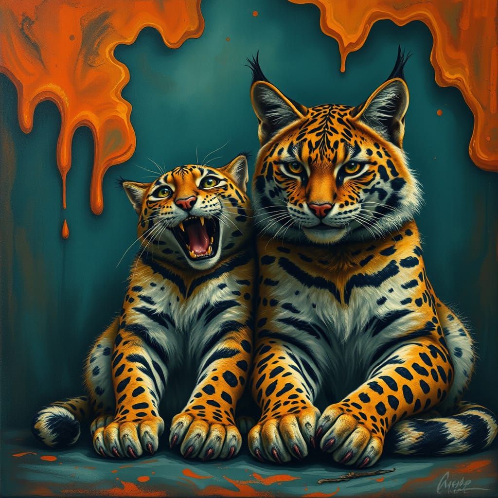 Unlikely Friends: Small Mouth and Big Cat in Dramatic Scene