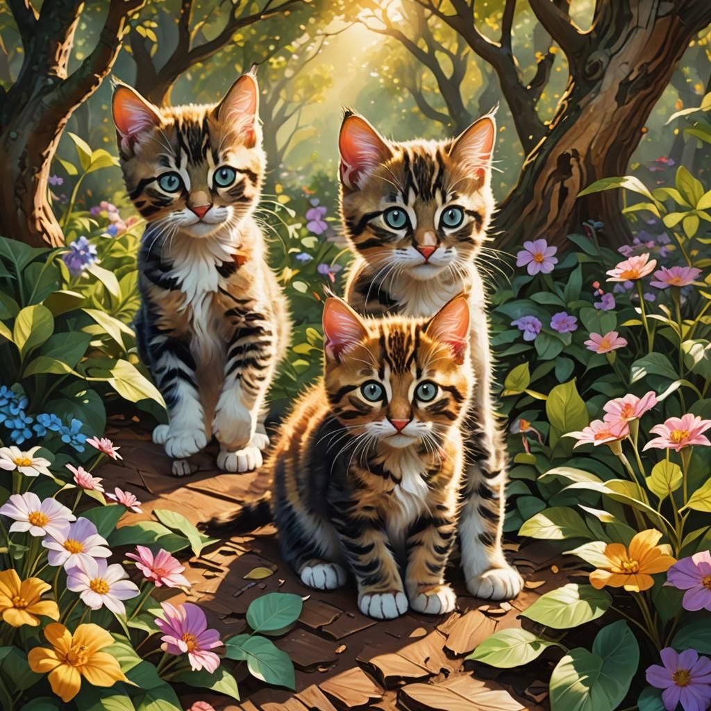 Garden kittens