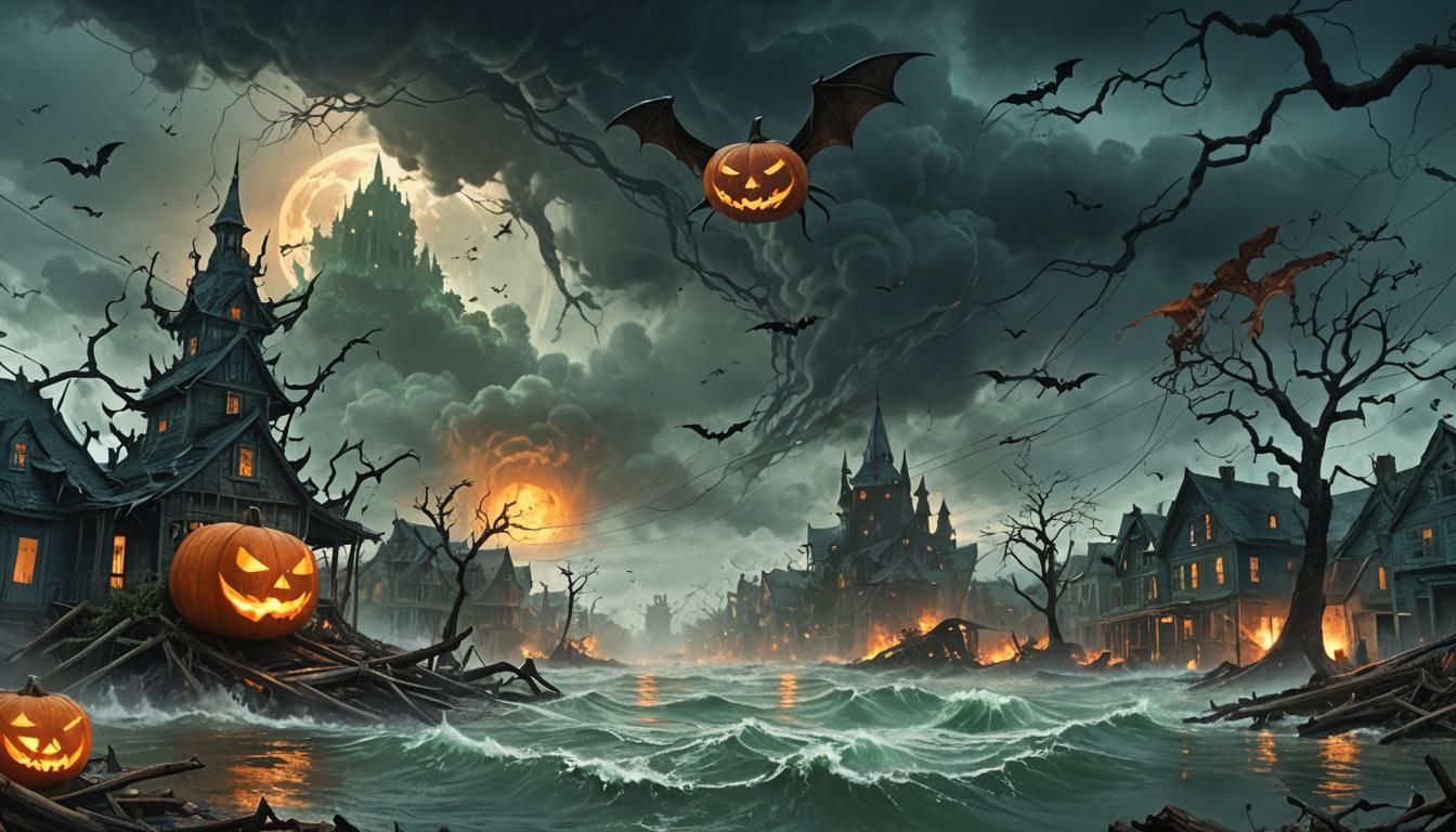 Dark Fantasy World Divided by Serenity and Destruction