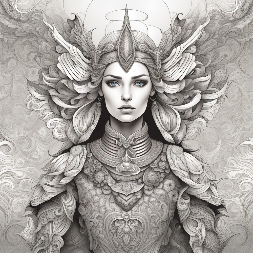 Valkyrie Maiden in Nordic Glory