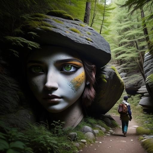 Mysterious Traveler Finds Eye-Painted Rock