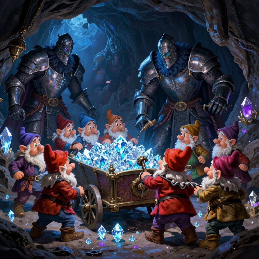 Dwarves Mine Diamonds Under Monster Knights Watch
