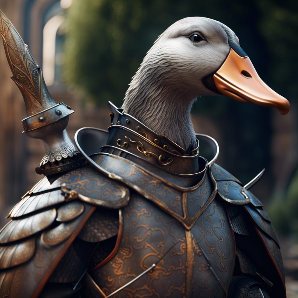 Goose Knight in Shining Armor Concept Art