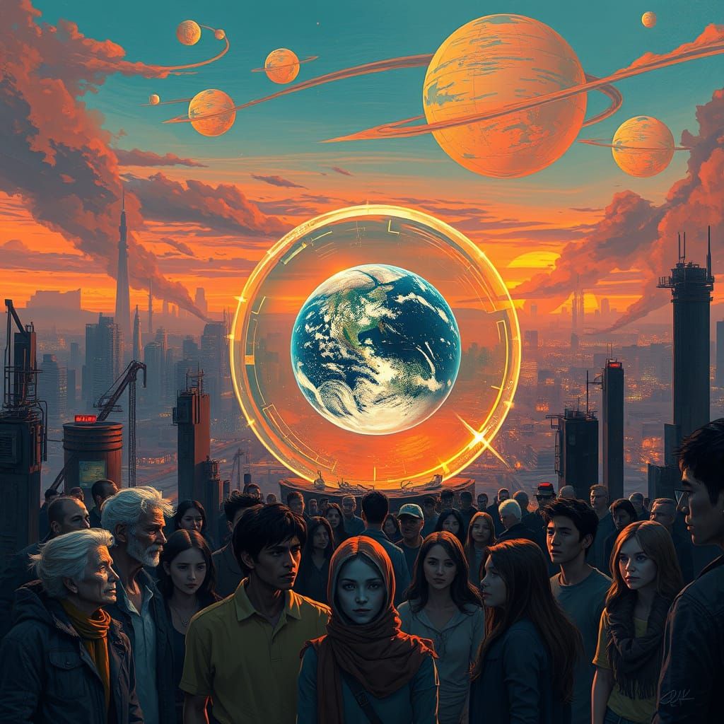 Cosmic Despair in a Futuristic Metropolis