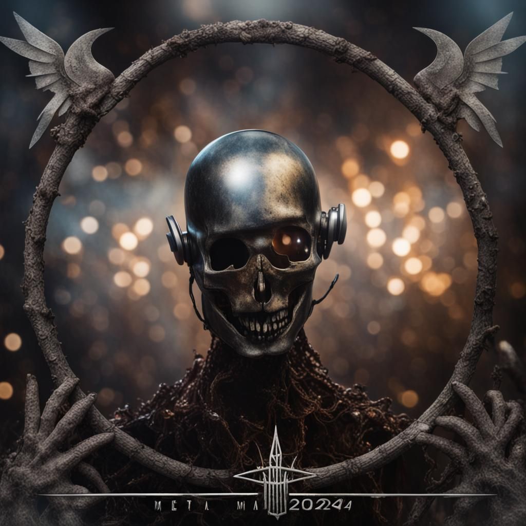 Metal Album Cover with Bokeh and Natural Lighting