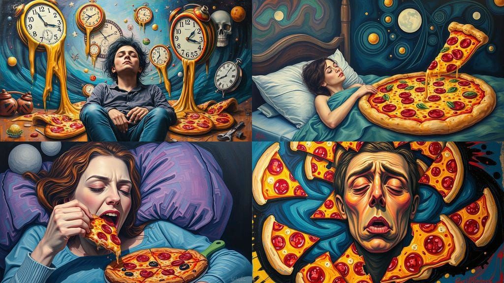 Manic Pizza: Sleep Psychosis in Acrylic
