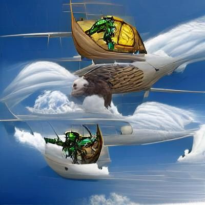 Airship Battle: Adventurers Versus Dragons