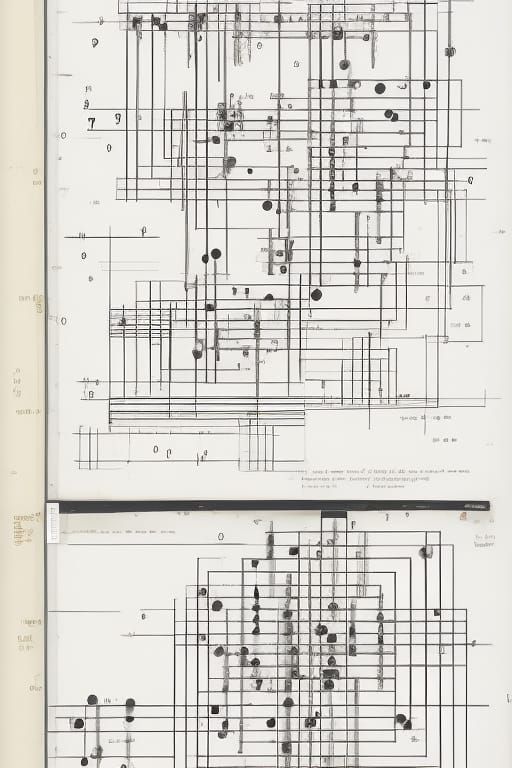 Complex Graphic Score Inspired by Musical Diagrams