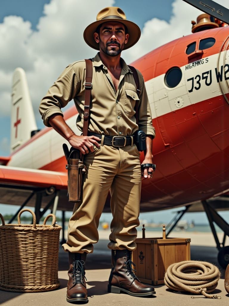 Trapper by Seaplane in Colonial Singapore, Photojournalistic...