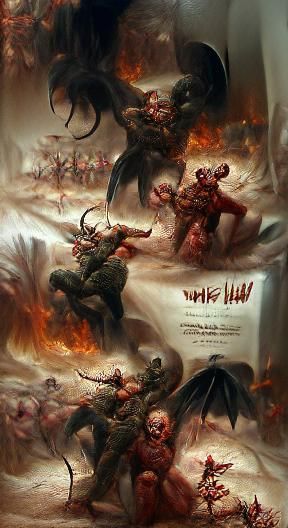 Epic War in Hellscape by Rutkowski