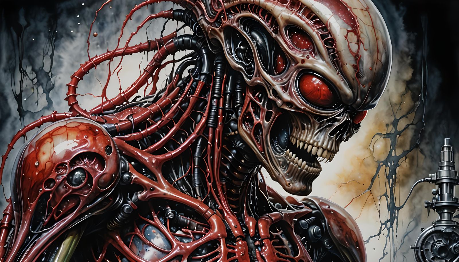 Hyperrealistic Alien Autopsy in Candy Art Style