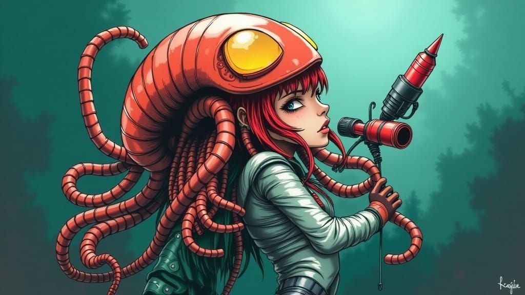 Cartoon Jellyfish Friends with XenoPin Accents