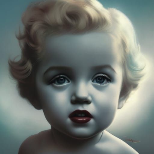 Marilyn Monroe as a child