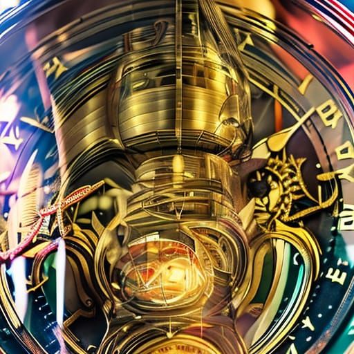 Antique Clock in Professional Photography Style