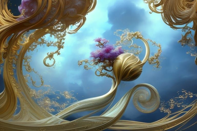 Magical Rococo World of Marble and Gold