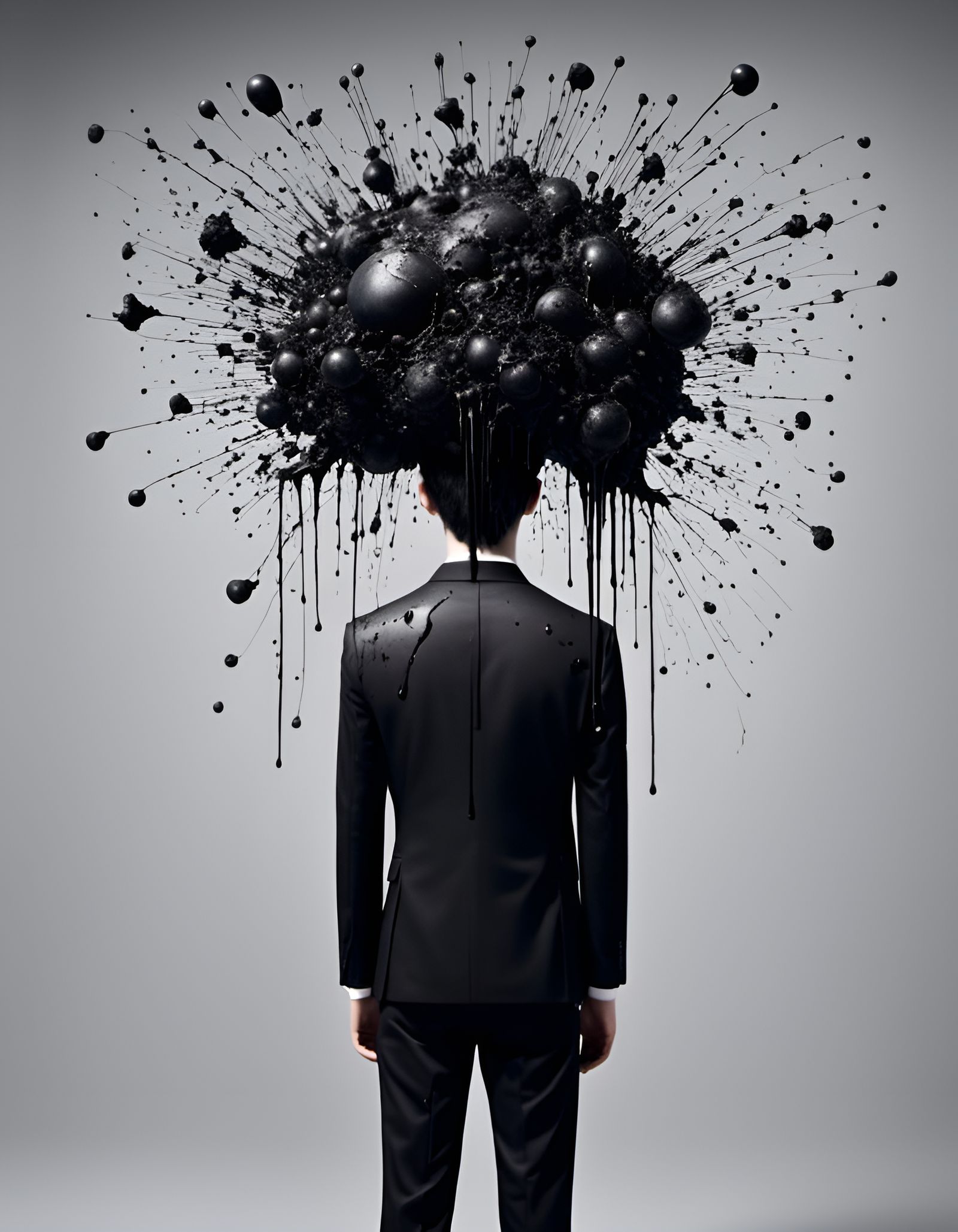 Black Fumes Emanate in Deconstructed Minimalism