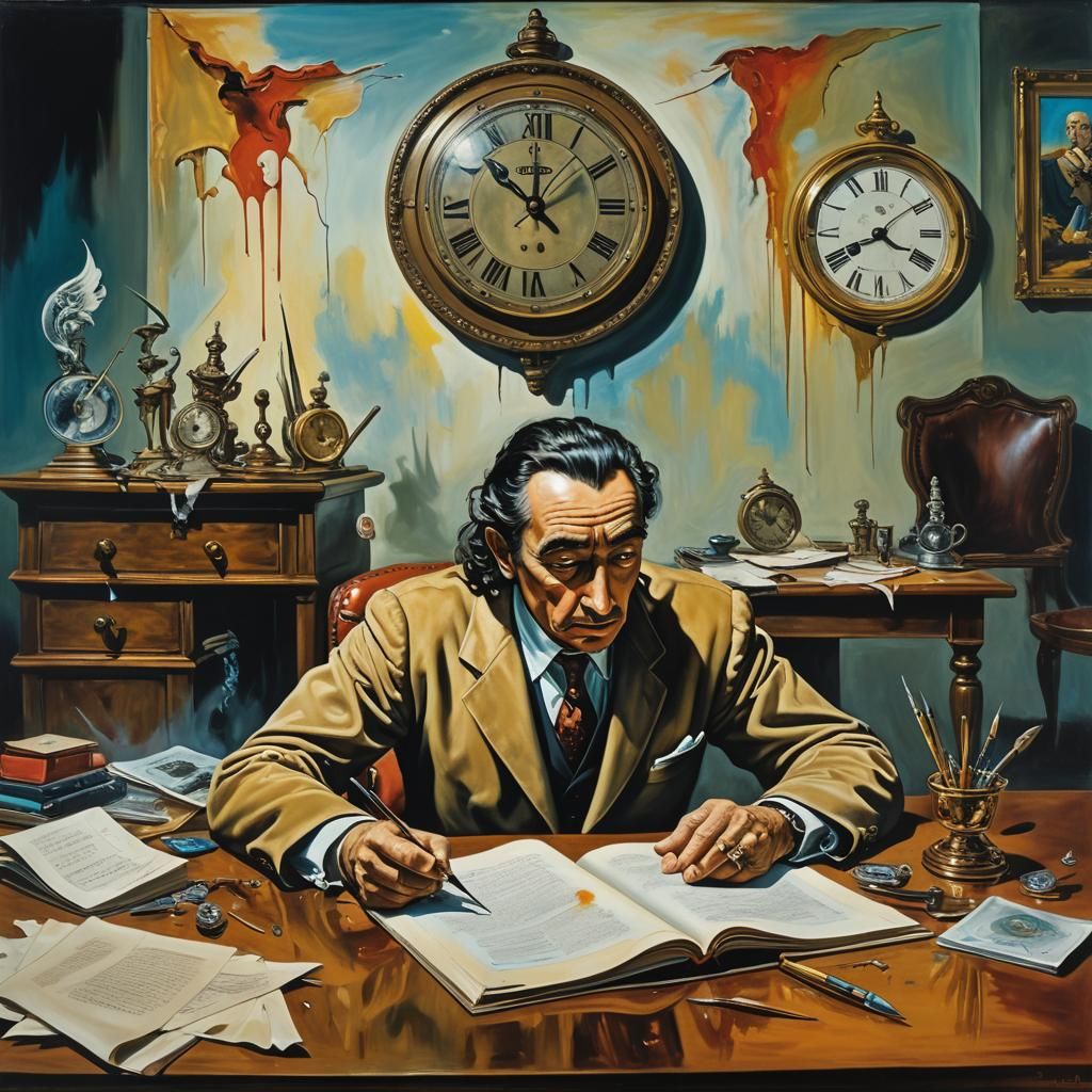 Surreal Justice of the Peace in Oil on Canvas