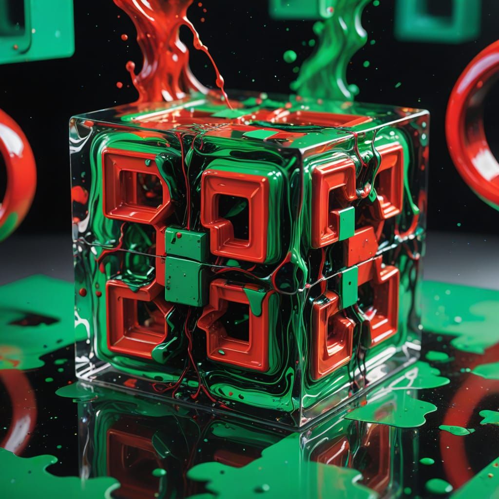 Vibrant Geometric Abstraction in Infinite Depth