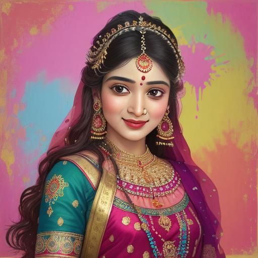 Holi Festival: A Photorealistic Celebration of Joy