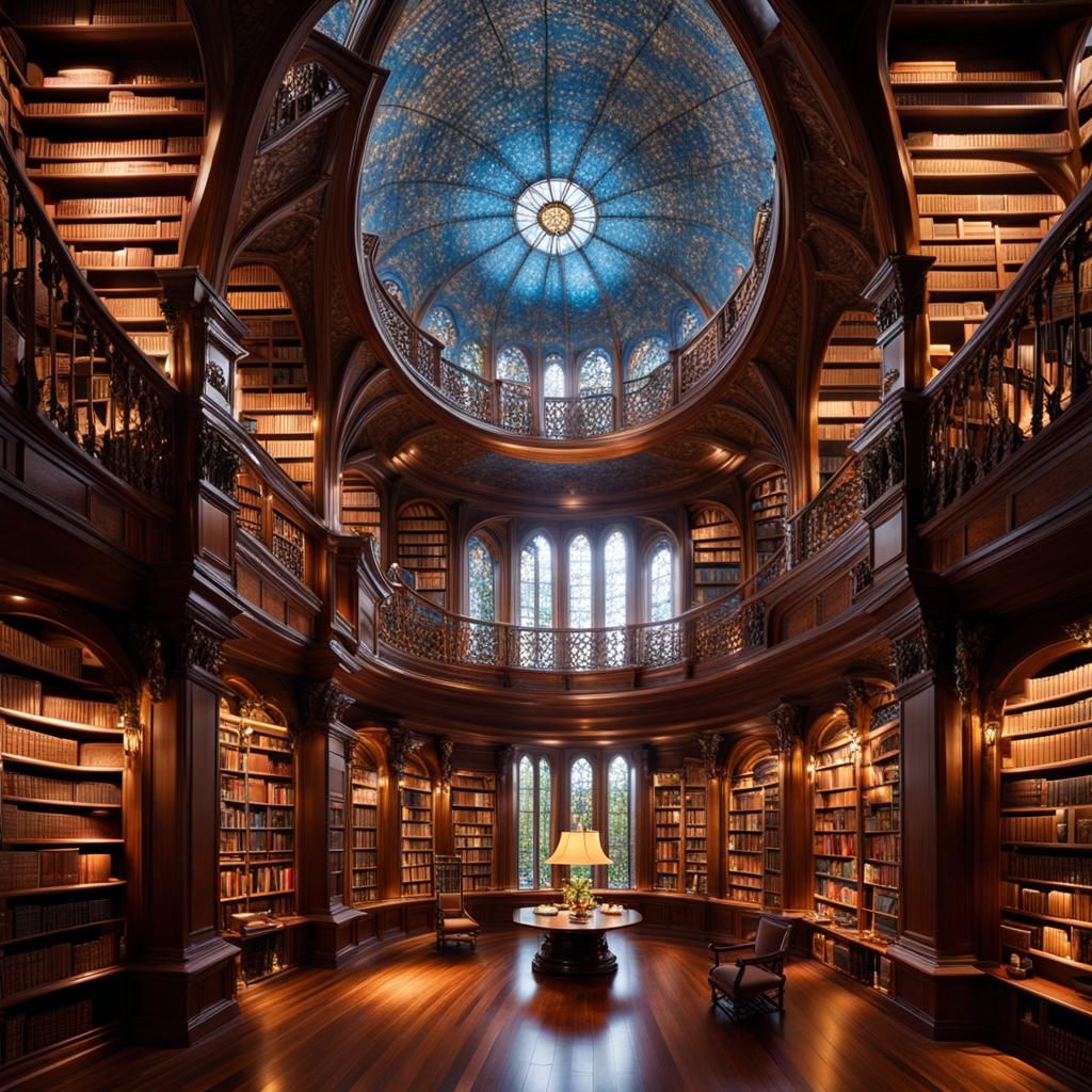 An otherworldly library of enchantment