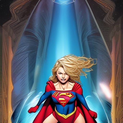 Supergirl Comic Book Art