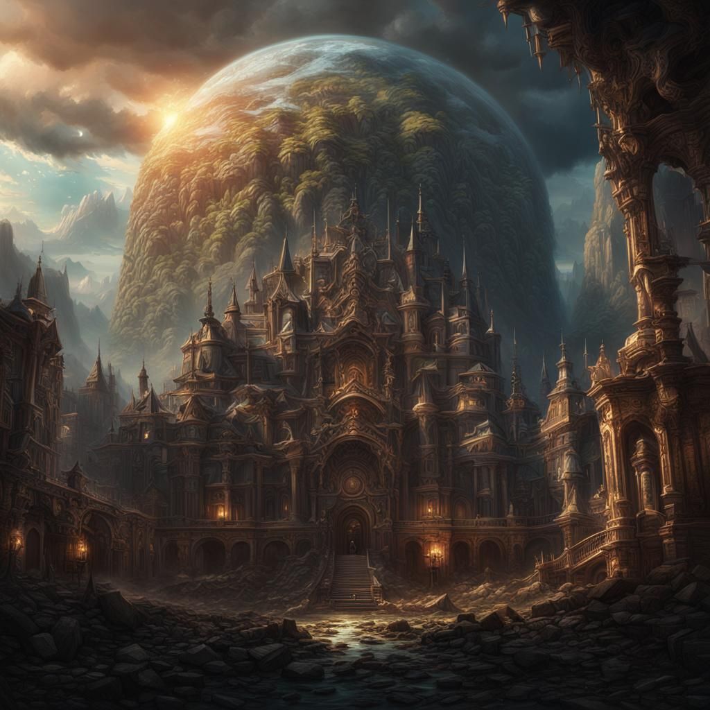 Epic Echoes Gallery Digital Matte Painting