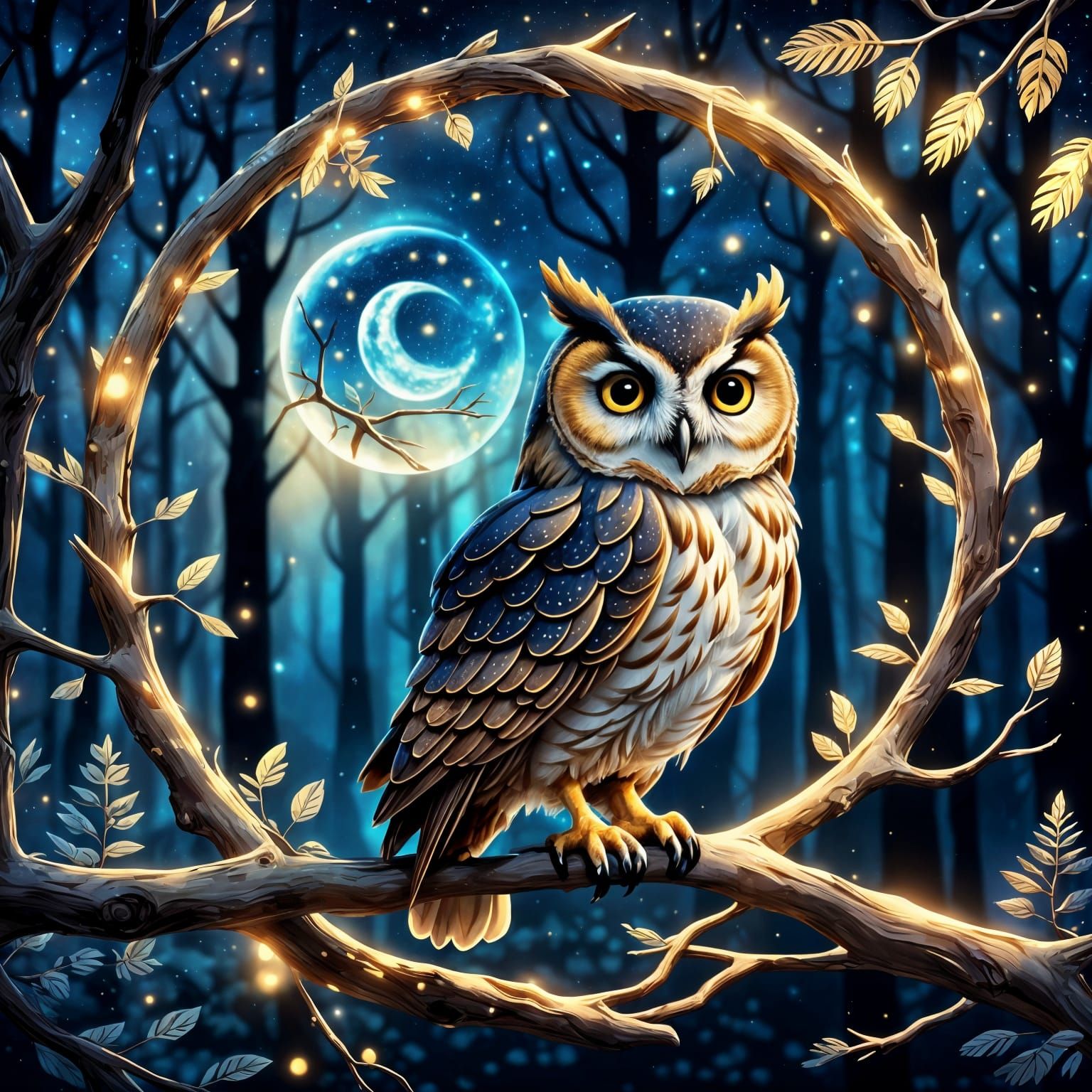 Owl in a Circle of Mystery