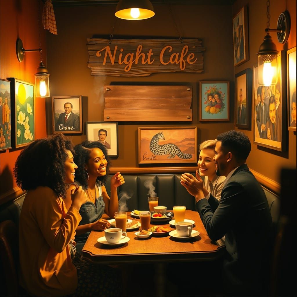 Warmth and Conversation Fill This Cozy Night Cafe