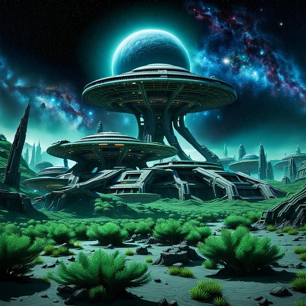 Eerie Beauty of Abandoned Space Colony