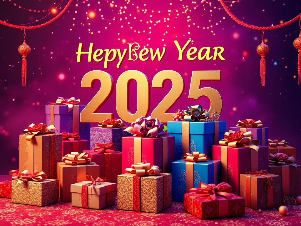 Happy New Year 2025: Fantastical Sci-Fi Celebration