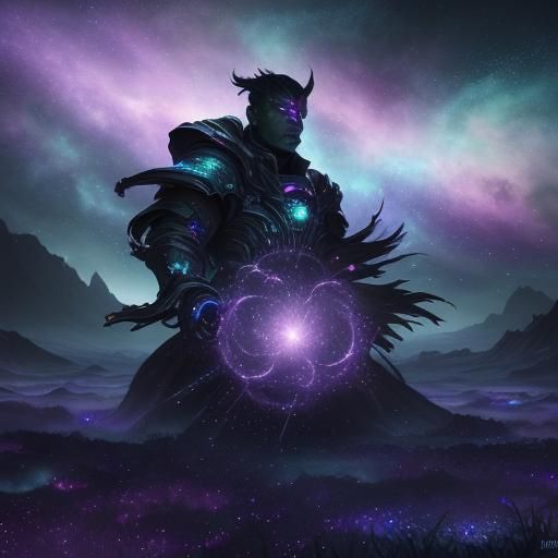 Lone Star Twinkles in Cosmic Fantasy Art