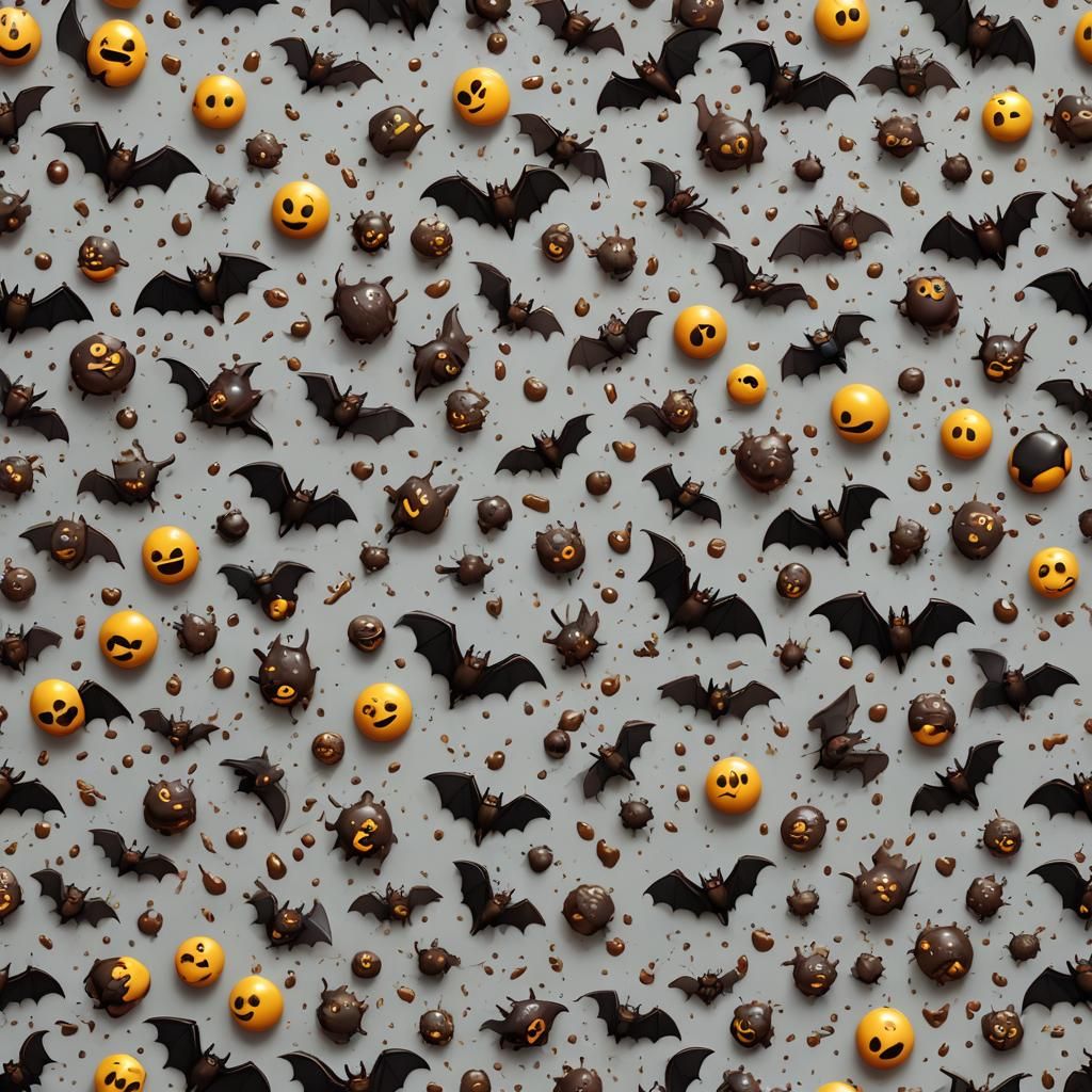 Bat Poop Crazy Emoji: Detailed Matte Painting