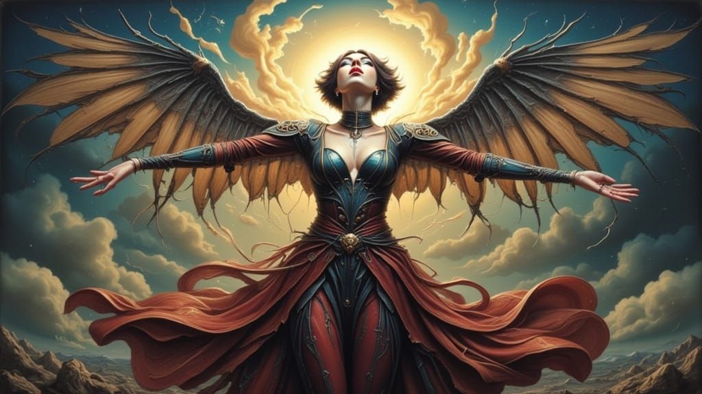 Epic Fantasy Portrait Reaching for the Sky