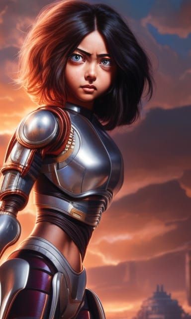 Alita Battle Angel: Photorealistic Detailed Render
