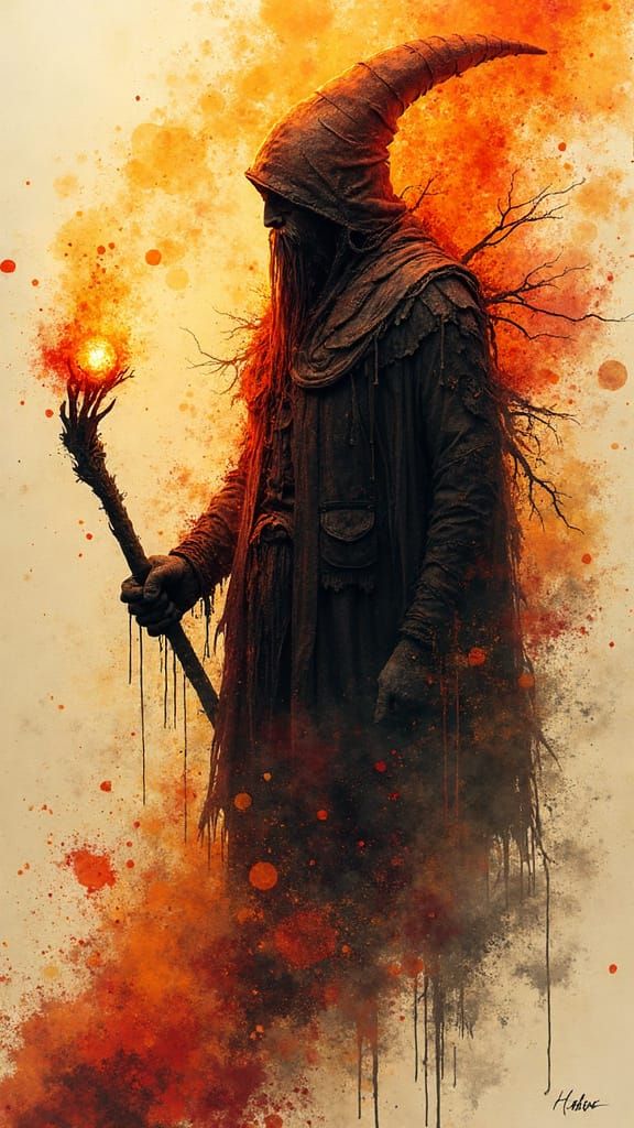 A  Wizard in jagged form.