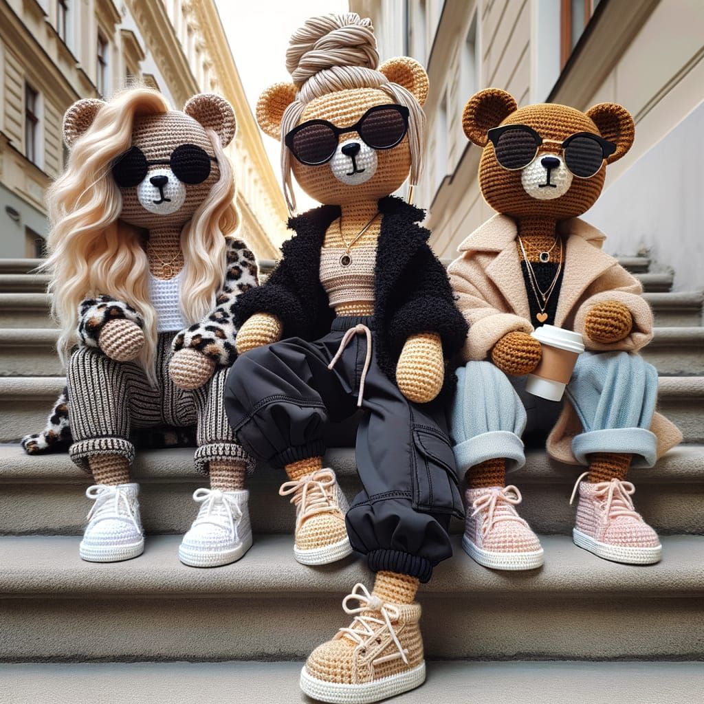 Teddy Bears in Vienna Hipster Street