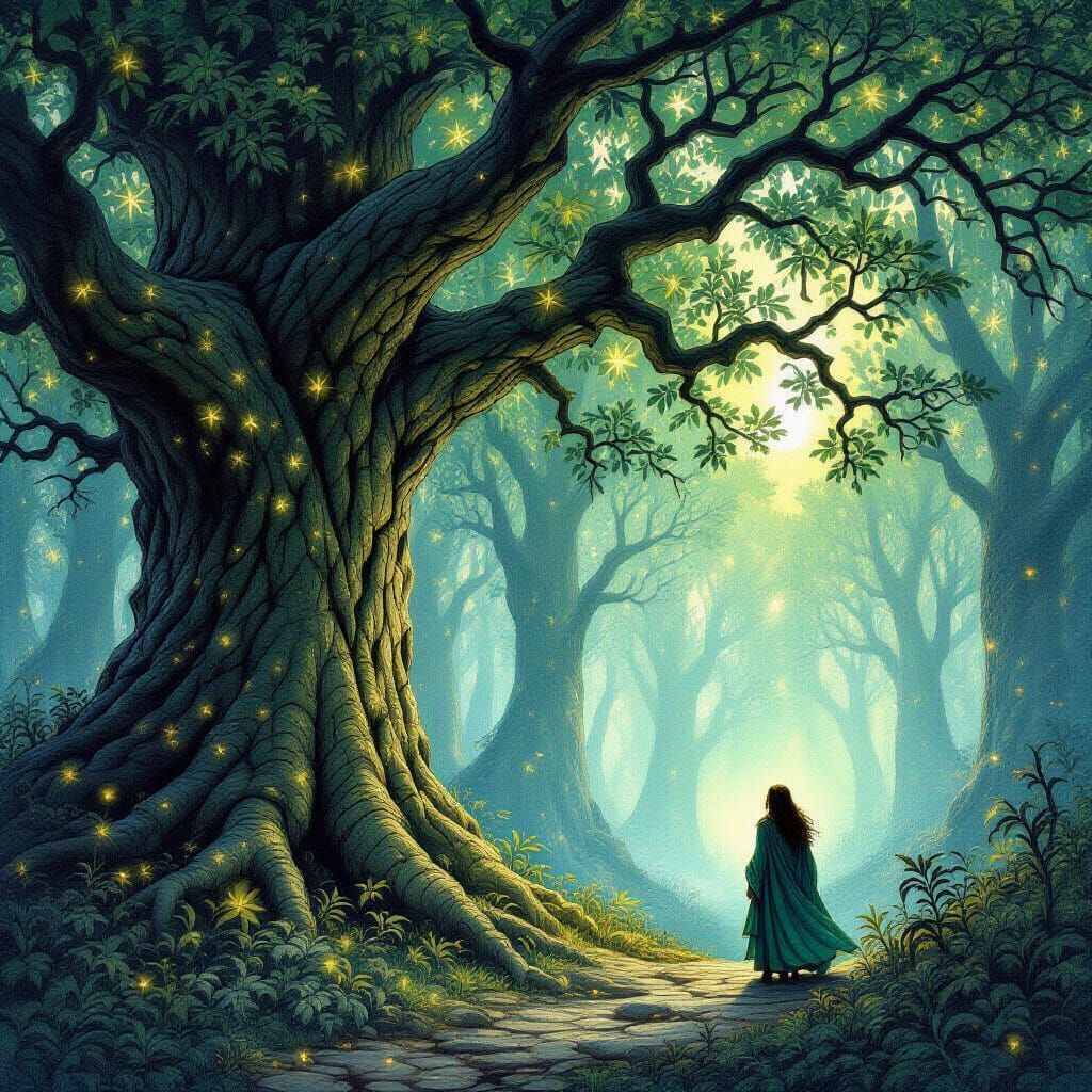 Mystical Forest: Legendary Creature Emerges